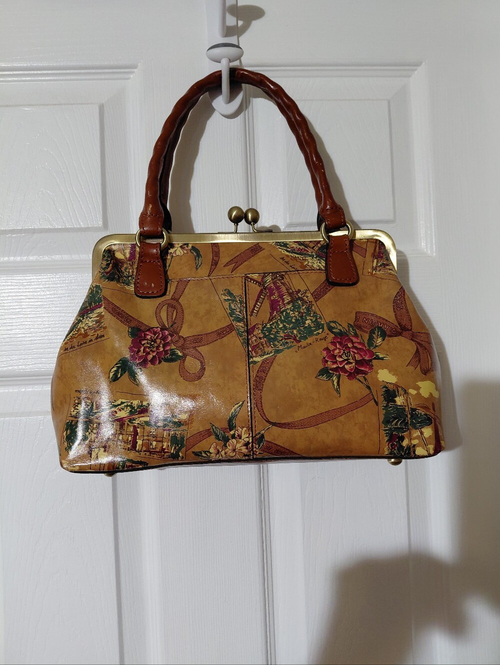 Patricia Nash Medium Rota Frame Handbag – My European Trip Collection Nice Shape